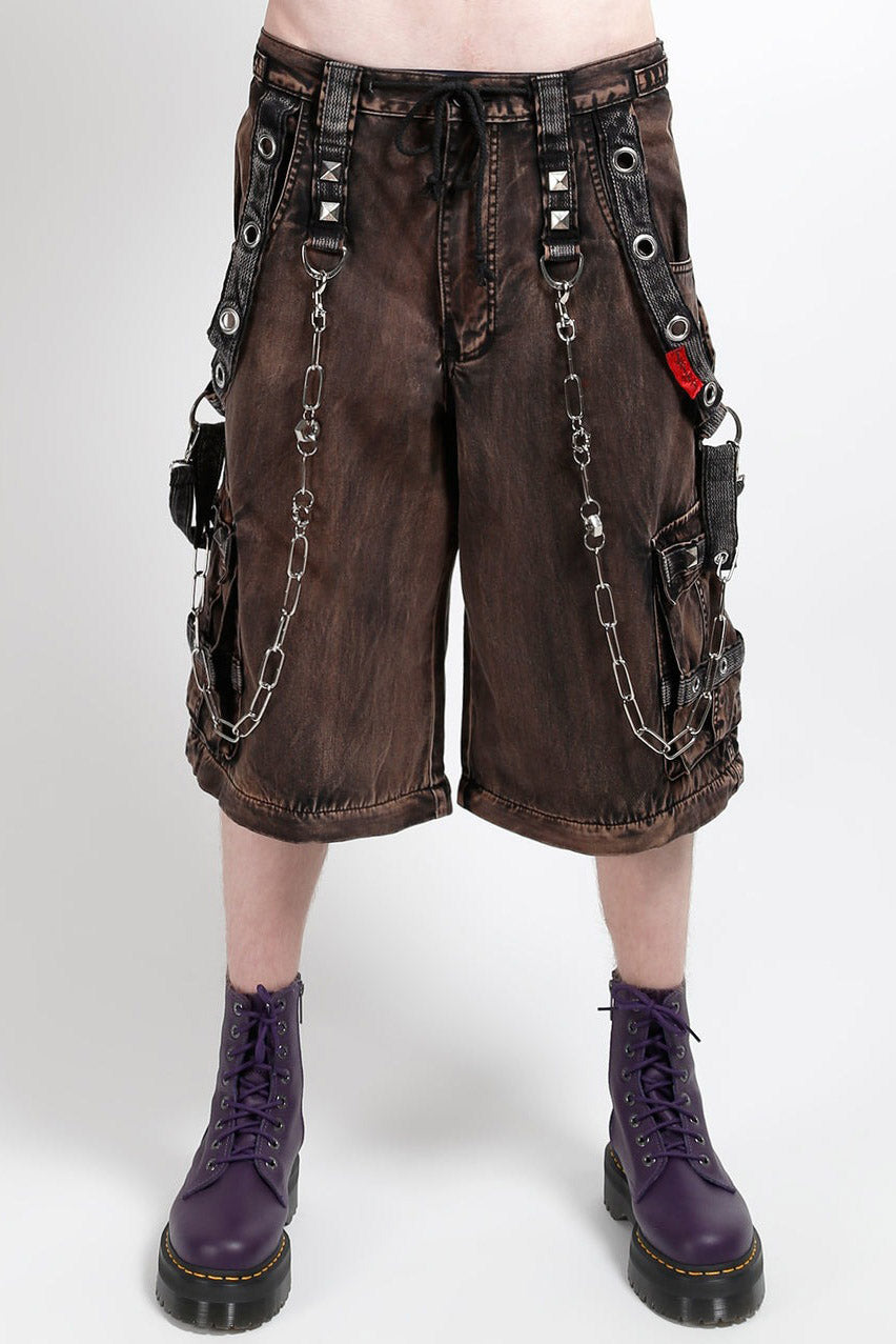mens baggy brown shorts