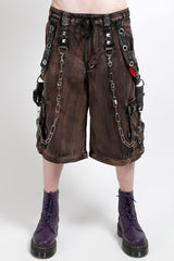 mens baggy brown shorts
