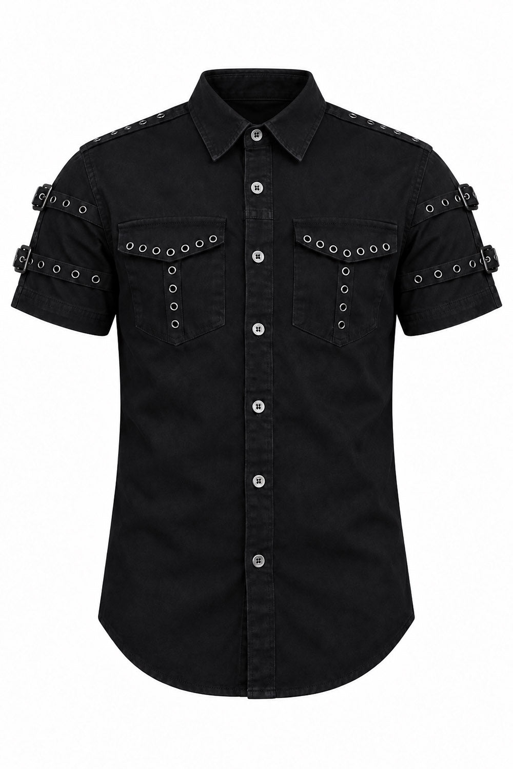 mens goth button up top
