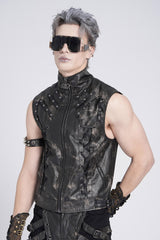 lace-up gothic vest