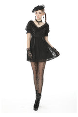 puffed sleeve gothic dress