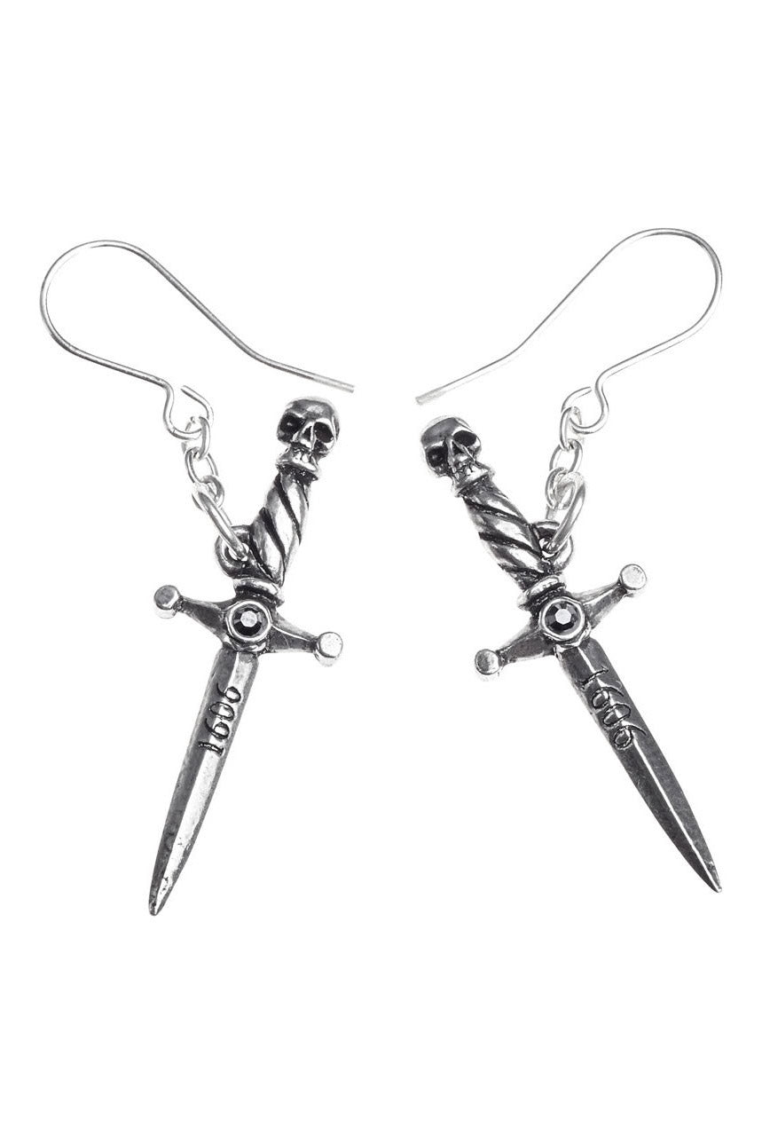 renaissance fair sword earrings