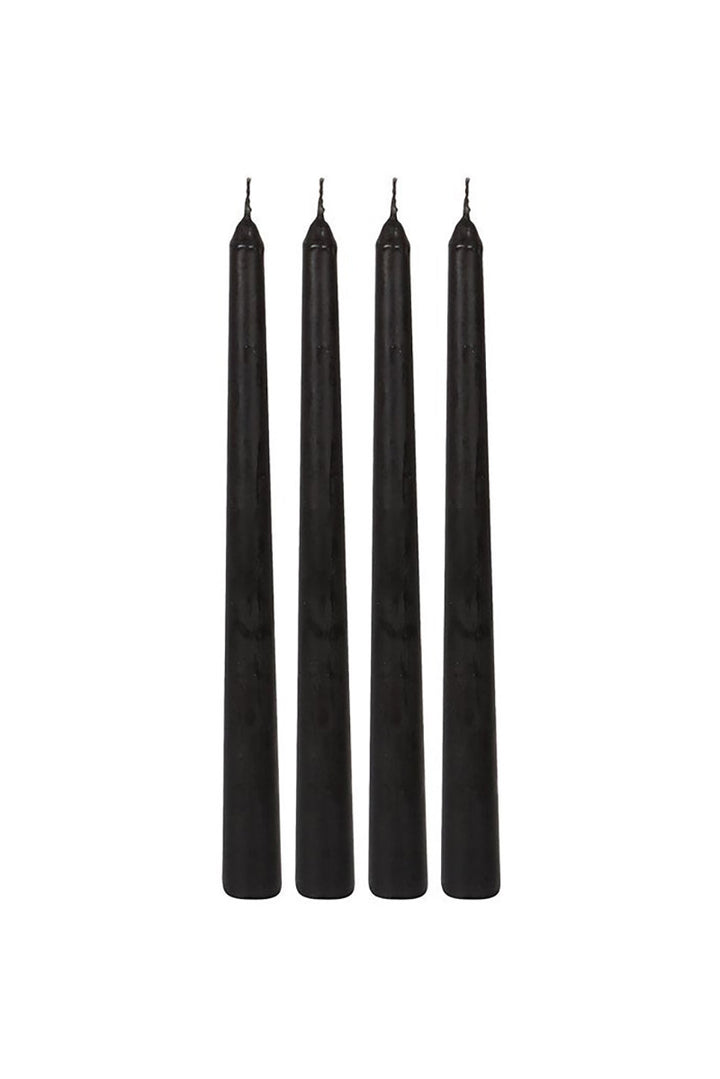 10 inch tall black and pink pastel goth candle set for candelabra 