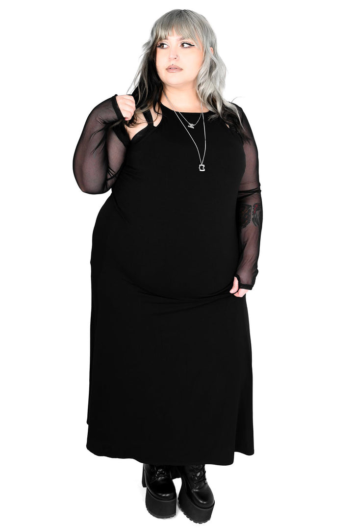 womens plus size stretchy witchy sleeveless bodycon dress