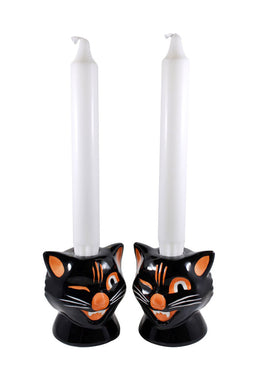 Black Cat Candle Holders