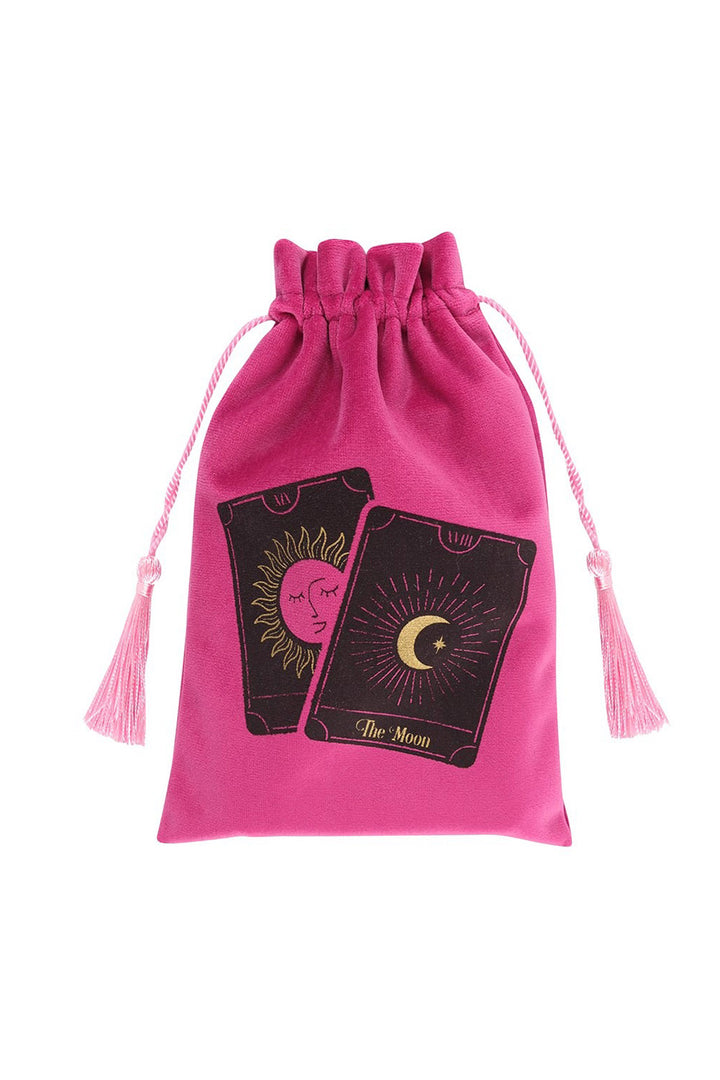 Tarot Cards Drawstring Pouch [PINK]