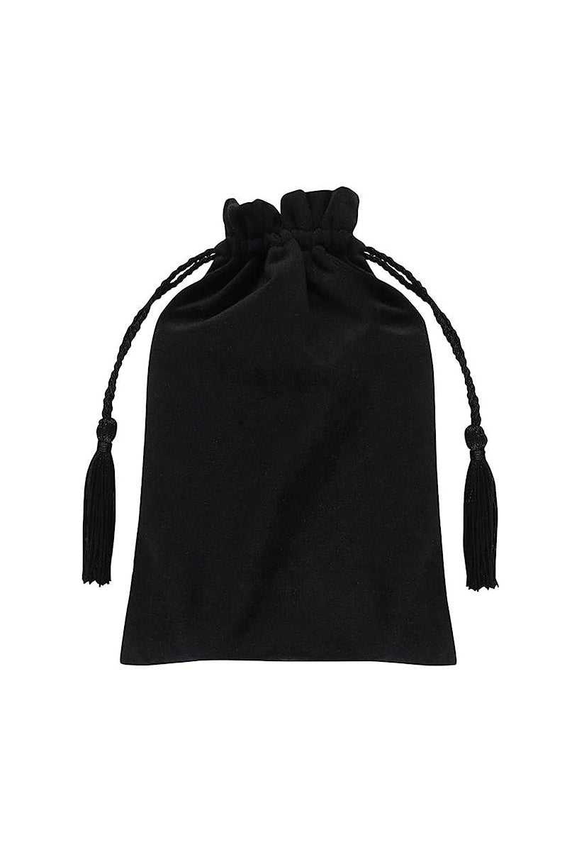 Bolsa con cordón para lecturas de tarot [NEGRA]