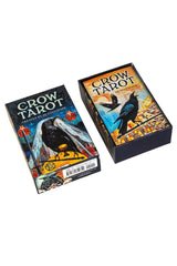 crow tarot card deck set with instructions 