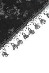 tassel boho goth cloak with hood