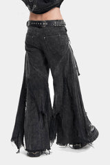 mens ragged distressed punk jeans 