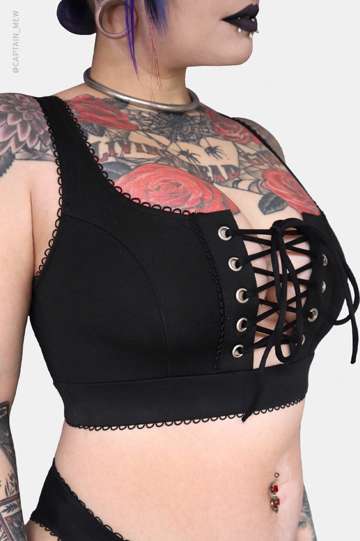 gothic bathing suit by forest ink 