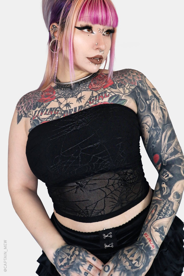 womens emo crop top