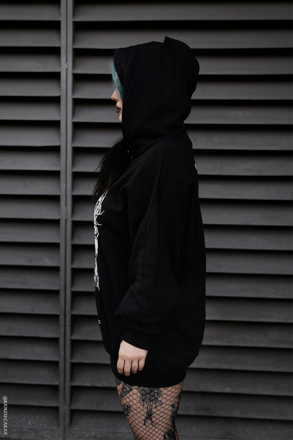 gothic skater hoodie