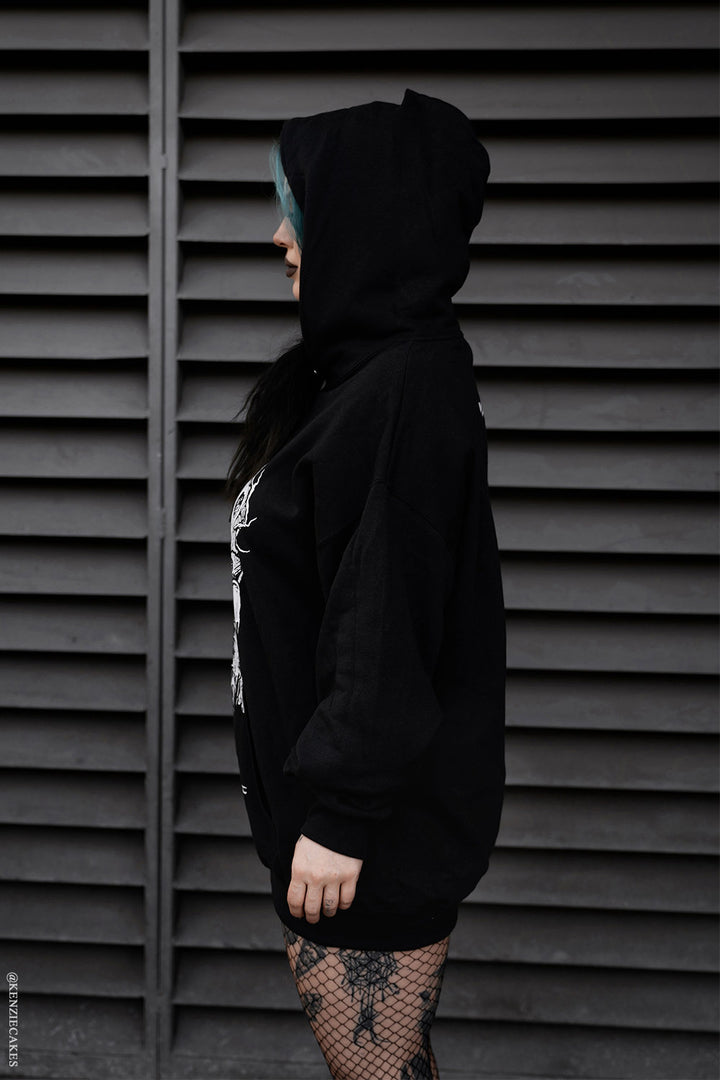 gothic skater hoodie