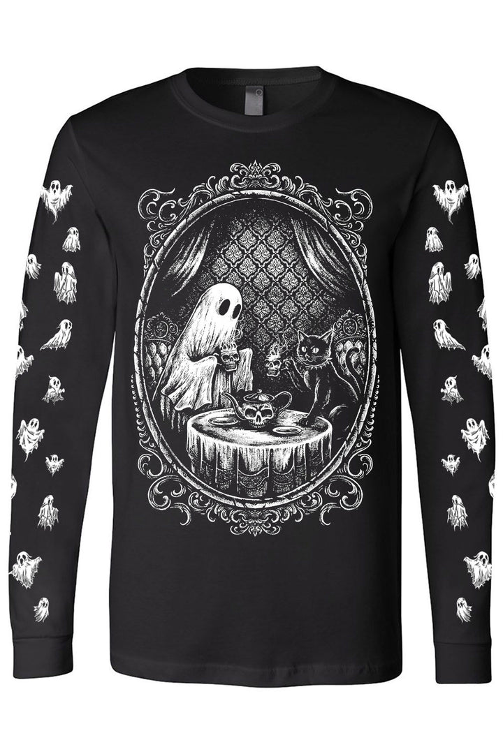 gothic ghost shirt with ghost sleeves