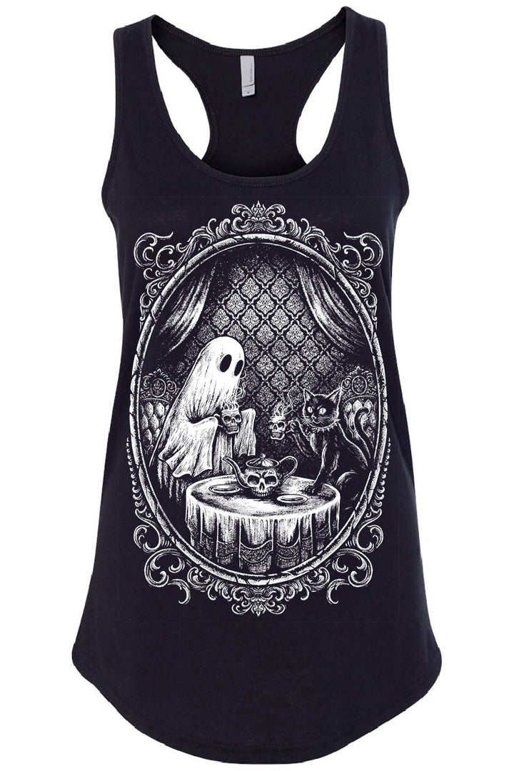 womens victorian goth teatime tank top shirt