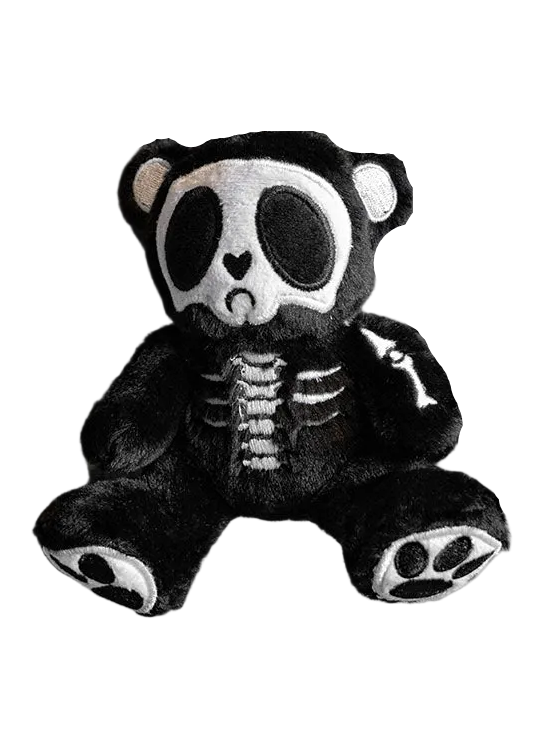Grumpy Bones Bear Plush Keychain