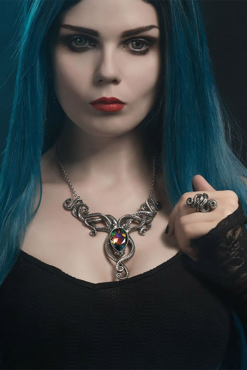 steampunk tentacle kraken necklace