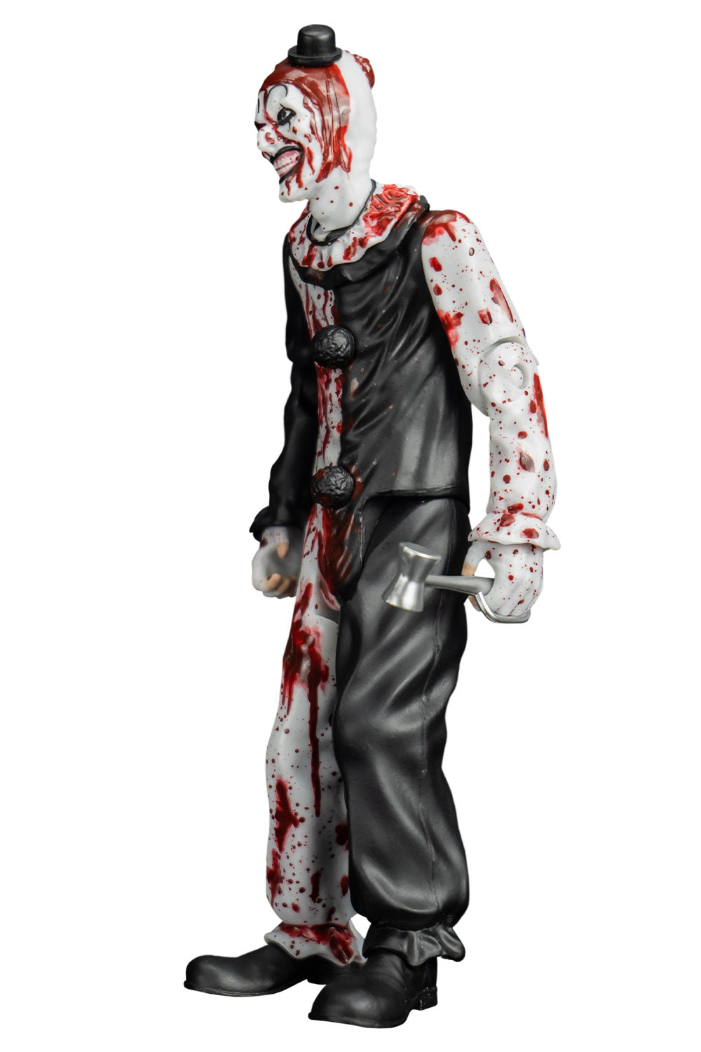 blood splattered art the clown from terrifier figurine 