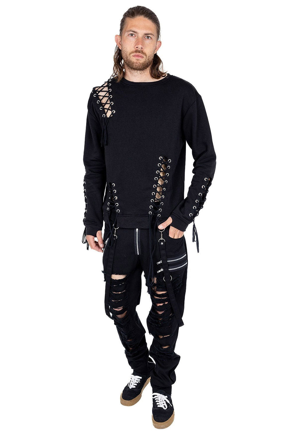 street goth top for men