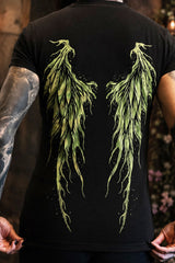 Tinker hell pixie wings in green print graphic tshirt