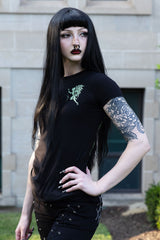 goth tinker bell tshirt for women