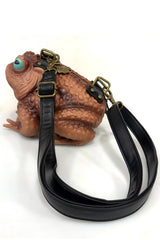 3d Goblincore brown toad shoulder bag  by windy willow