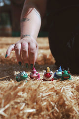 creepy cute novelty blind box fantasy toad frog keychain