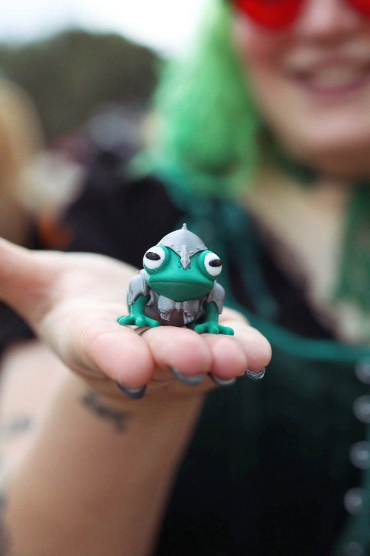 spooky 3d printed medieval renaissance faire toad keychains by lady moon co 