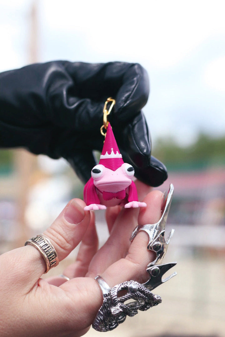 funny quirky medieval renaissance faire toad keychains