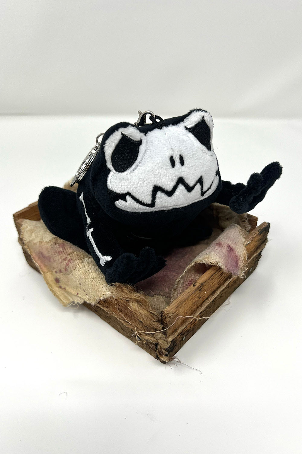 skeleton toad frog plushie toy keychain