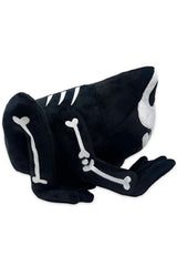 dark whimsical skeleton toad plush toy stuffed animal 