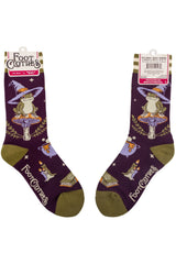 knitted cottage witch socks