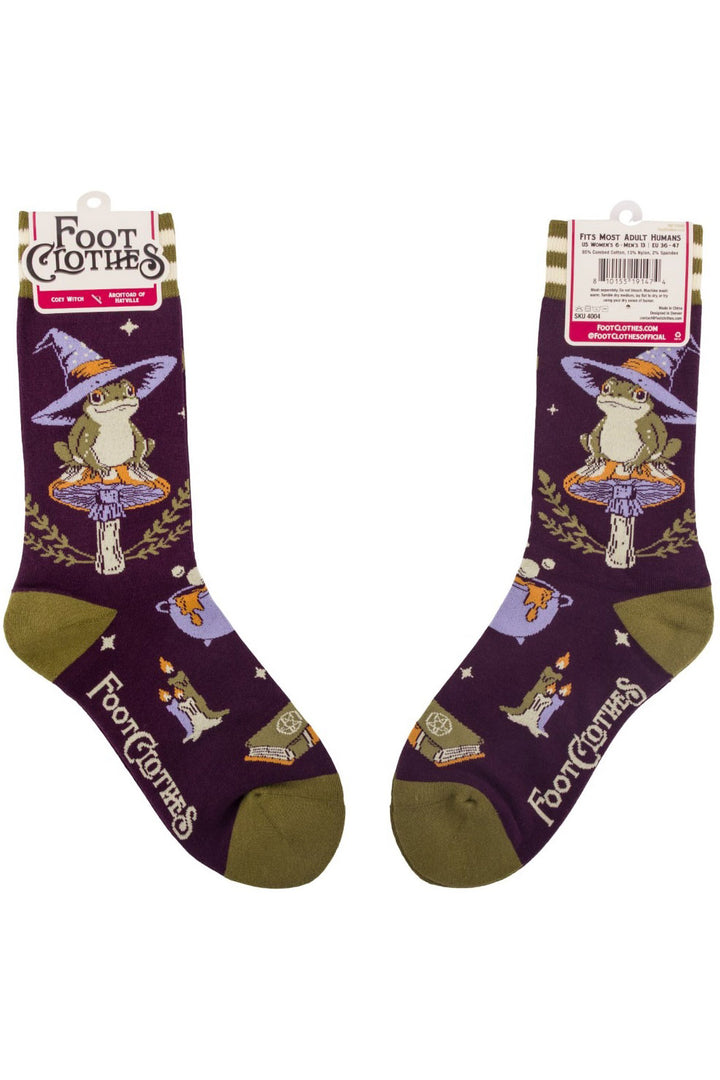 knitted cottage witch socks
