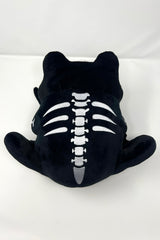 skeleton frog with embroidered bones plushie 