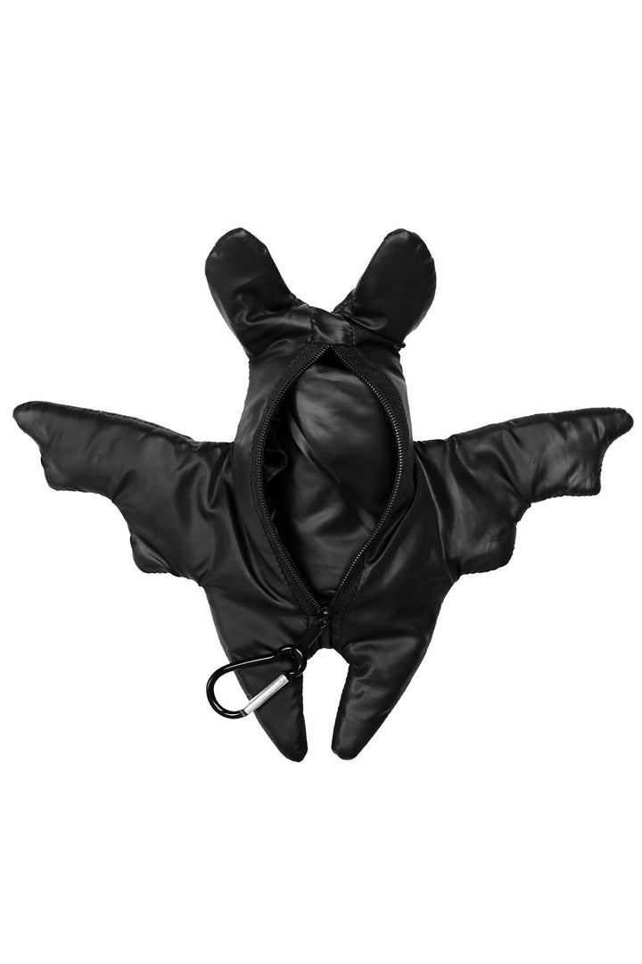 gothic bat shaped keychain by foxblood