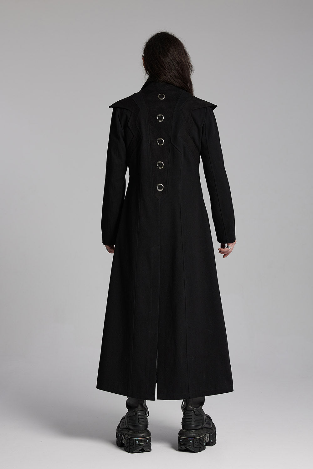 【coffee &cigarette】 MONSTER COAT 25FW COAT PRE-ORDER -OVERSIZED DOUBLE LONG COAT (Charcoal