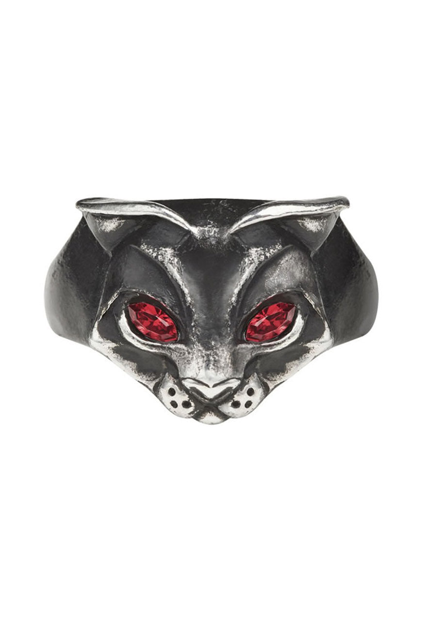 occult black cat ring