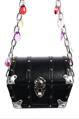 emo goth fashion treasure chest purse bag accessory