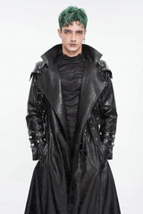 long black military gothic coat
