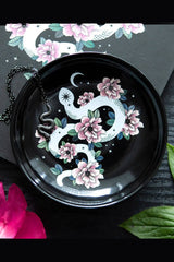 serpent floral cottagecore dish