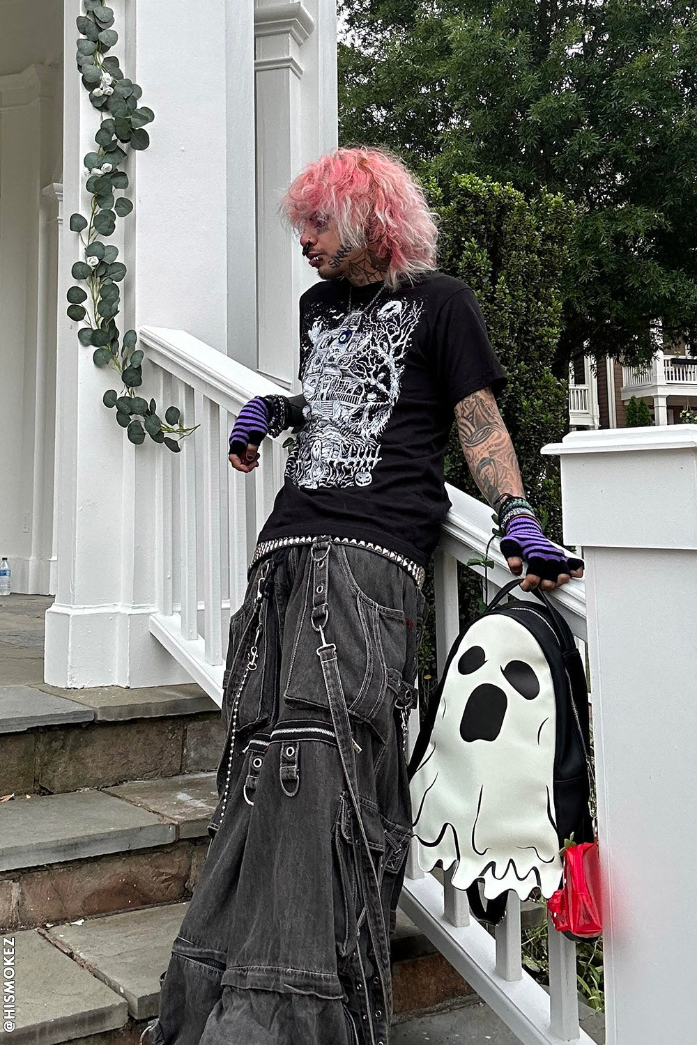 Tripp Pants Jeans E Girl SCARE DARK STREET PANT BLACK DENIM