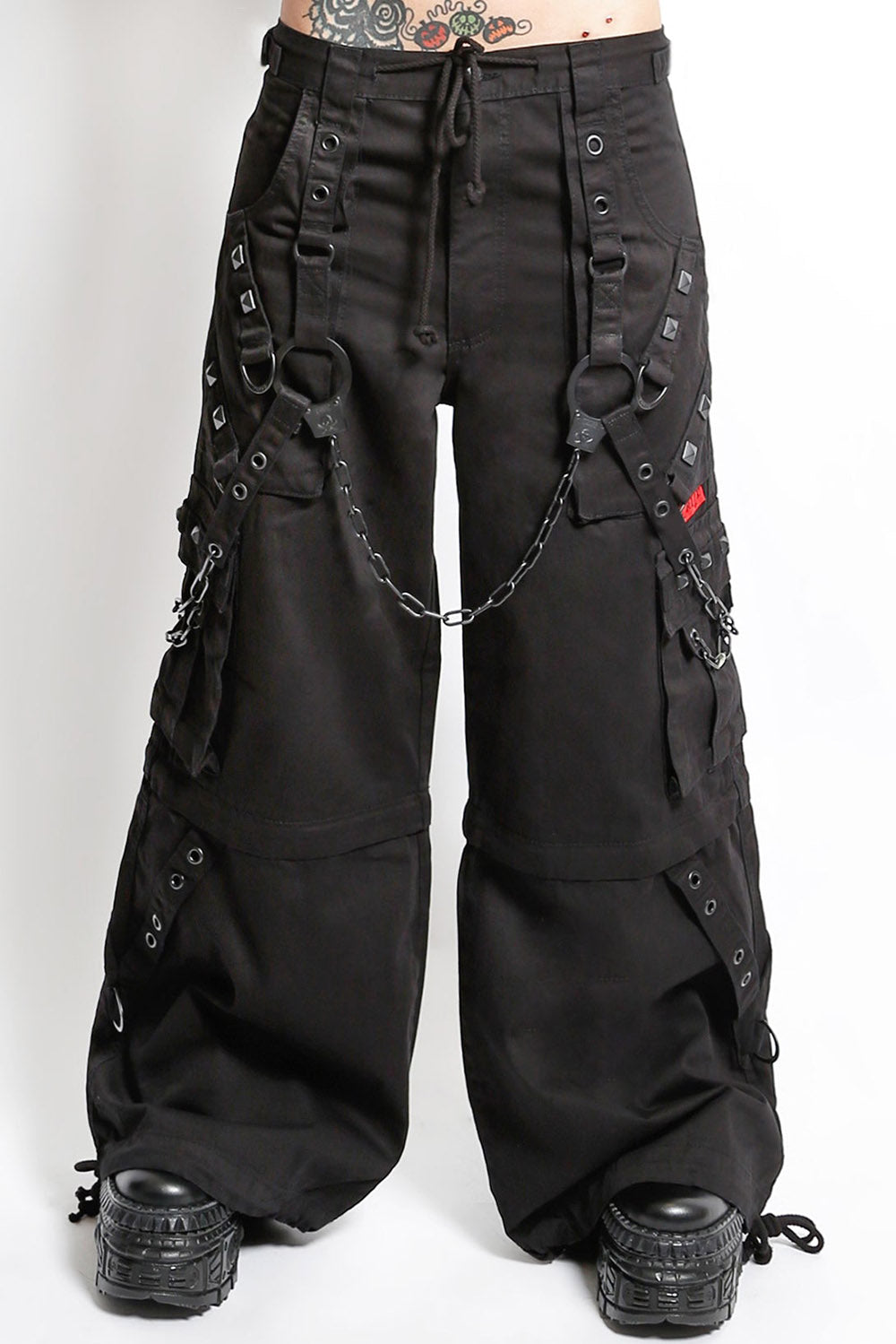 womens baggy street goth black cotton tripp NYC pants