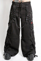 womens baggy street goth black cotton tripp NYC pants