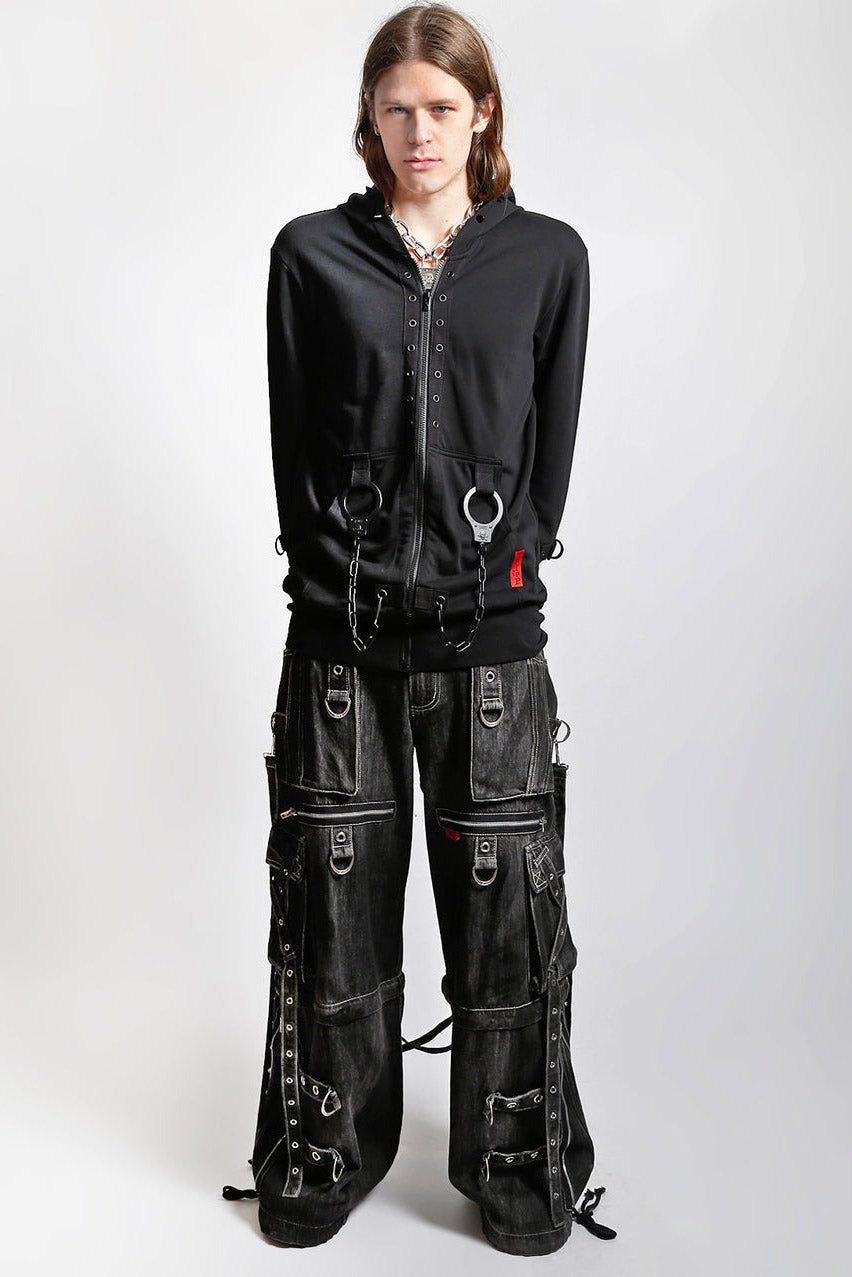 mens street style baggy distressed jeans