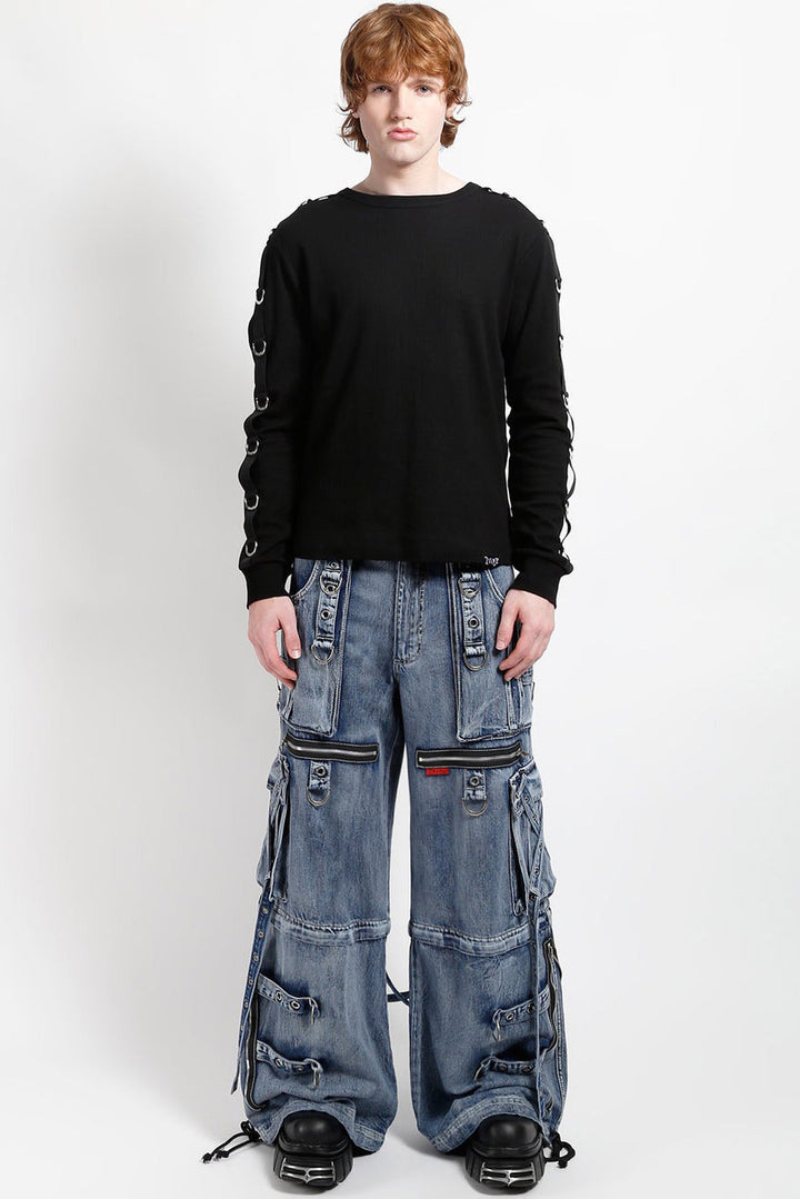 mens plus size punk baggy jeans