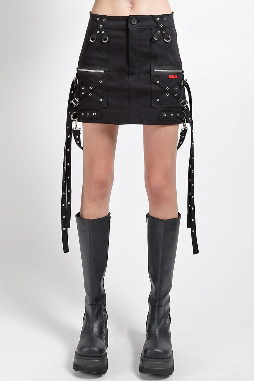 trad goth mini skirt