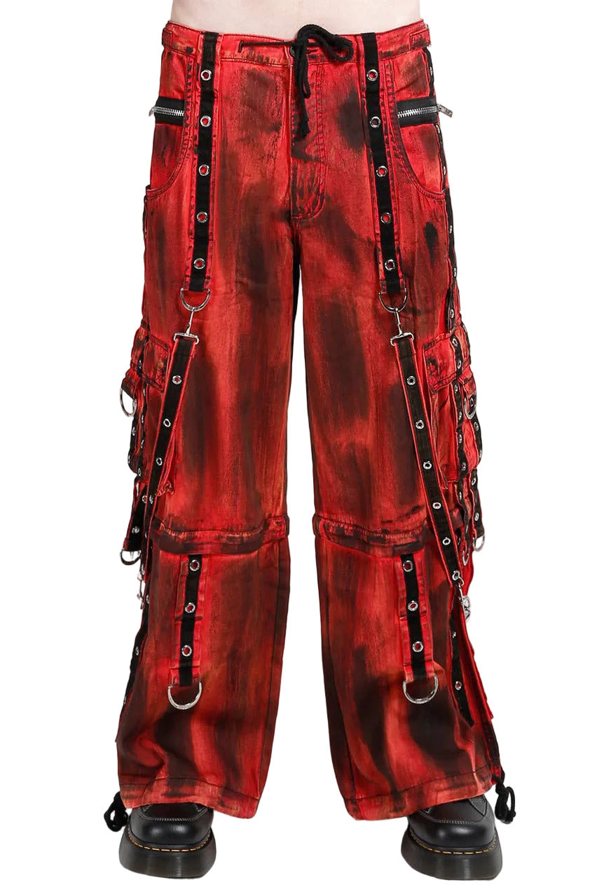 mens distressed baggy fit cargo pants