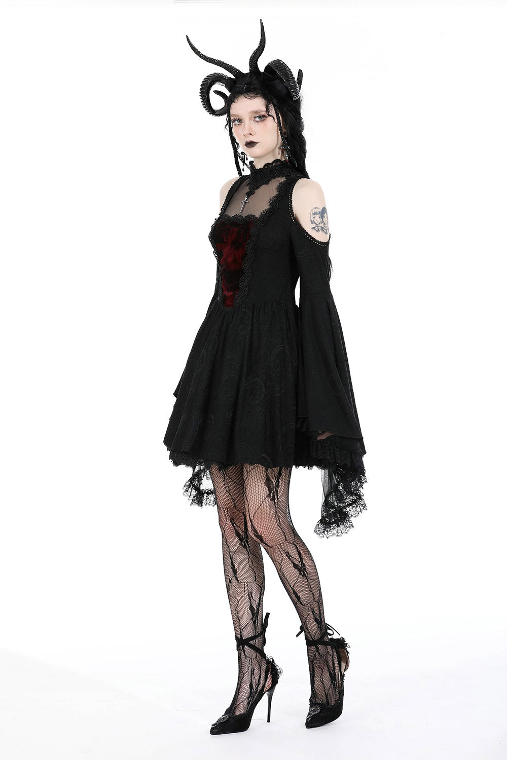 lace goth dress