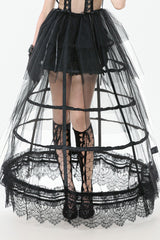 gothic lace caged hoop skirt